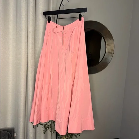 NWT Zara Woman ZW COLLECTION MIDI SKIRT Pink Size S Small - Picture 8 of 10